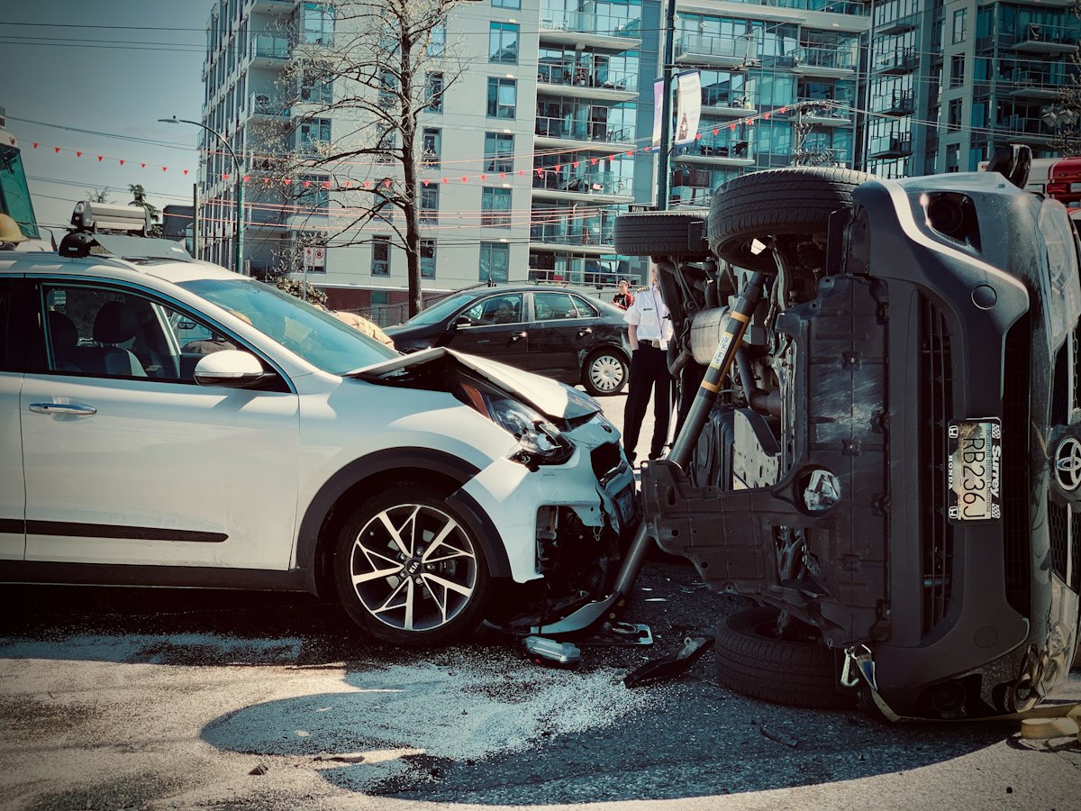 Photo: car crash damage